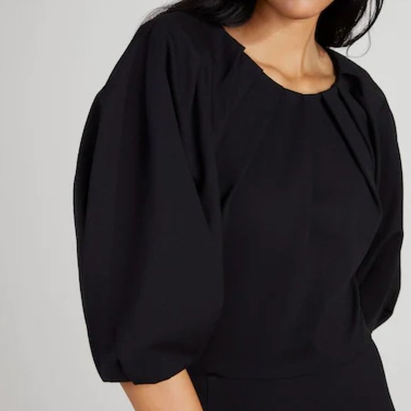 Kate Spade EUC Ponte Pleated-shoulder Dress - Picture 5 of 9